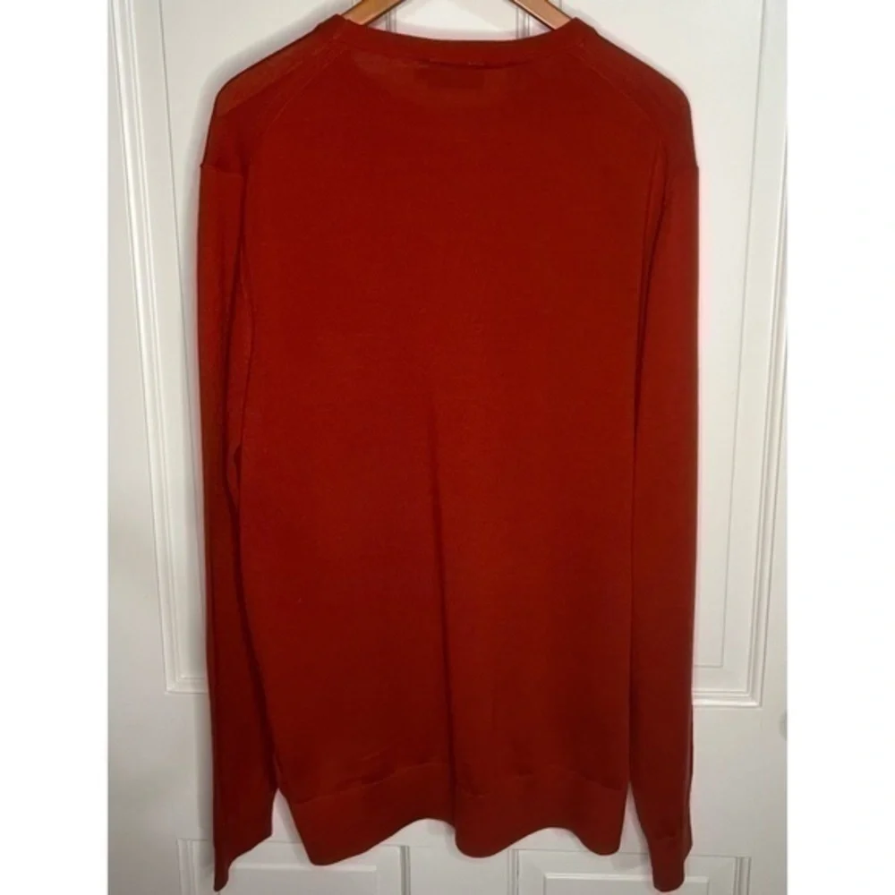 Rodd & Gunn Extrafine Merino Wool Solid Red Crewneck Pullover‎ Sweater Size XL